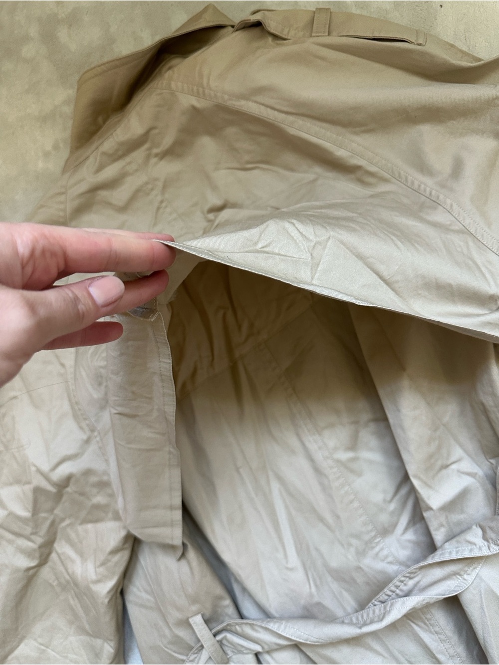 Reformation Long Tan Trench Coat - Picture 11 of 11